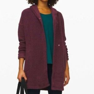 lululemon sincerely sherpa wrap arctic plum M